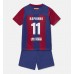 Günstige Barcelona Raphinha Belloli #11 Babykleidung Heim Fussballtrikot Kinder 2023-24 Kurzarm (+ kurze hosen)
